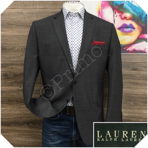 RALPH LAUREN Mens Blazer Sport Coat Casual Jacket Size 46R Classic Wool‎ Suit